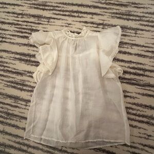 Sheer high neck blouse